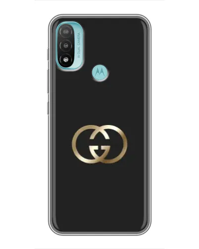 Чехол для Motorola MOTO E40 с картинкой «Минимализм Gucci»
