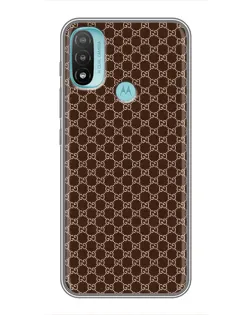 Чохол для Motorola MOTO E40 з картинкою «Gucci — шоколадна сітка» Чохол для Motorola MOTO E40 з картинкою «Gucci — шоколадна сітка»