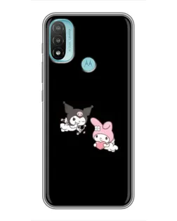 Чехол для Motorola MOTO E40 с картинкой «My Melody и Kuromi» Чехол для Motorola MOTO E40 с картинкой «My Melody и Kuromi»