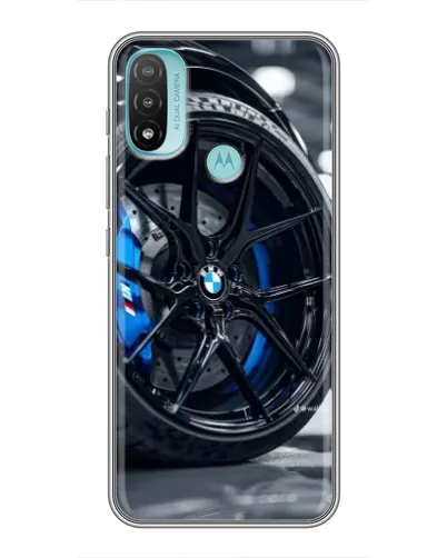 Чехол для Motorola MOTO E40 с картинкой «Колесо BMW вблизи» Чехол для Motorola MOTO E40 с картинкой «Колесо BMW вблизи»