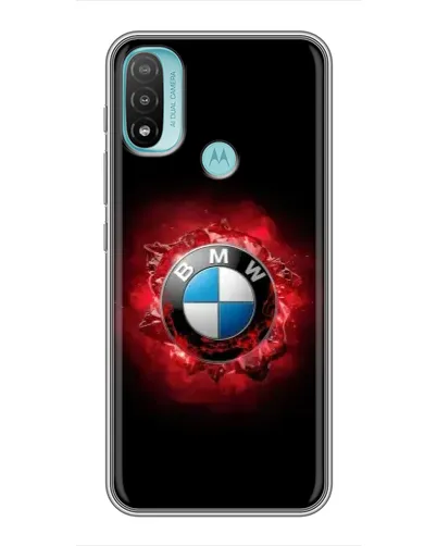 Чехол для Motorola MOTO E40 с картинкой «Логотип BMW — вспышка» Чехол для Motorola MOTO E40 с картинкой «Логотип BMW — вспышка»