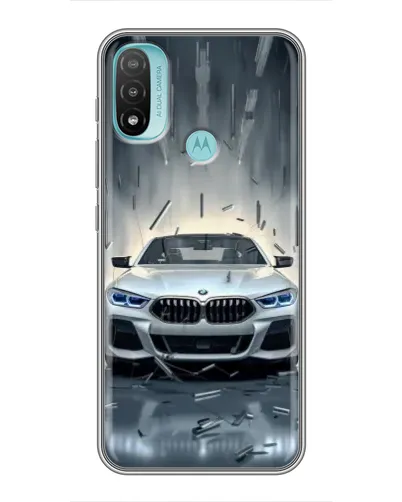 Чехол для Motorola MOTO E40 с картинкой «BMW в свете фар» Чехол для Motorola MOTO E40 с картинкой «BMW в свете фар»