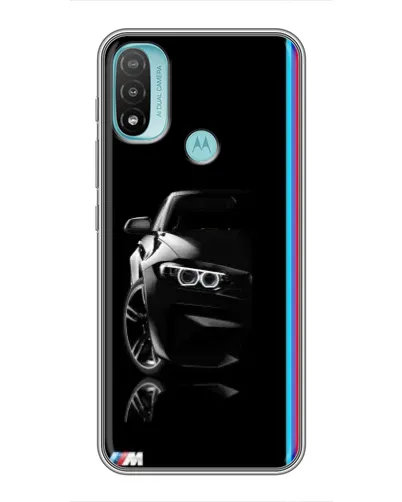 Чехол для Motorola MOTO E40 с картинкой «Силуэт BMW в темноте» Чехол для Motorola MOTO E40 с картинкой «Силуэт BMW в темноте»