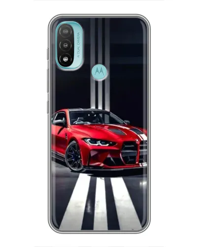 Чехол для Motorola MOTO E40 с картинкой «Красная BMW на дороге» Чехол для Motorola MOTO E40 с картинкой «Красная BMW на дороге»