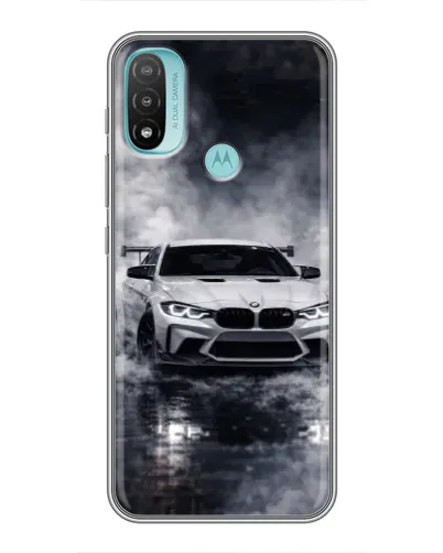 Чехол для Motorola MOTO E40 с картинкой «BMW сквозь туман» Чехол для Motorola MOTO E40 с картинкой «BMW сквозь туман»