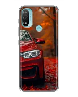 Чехол для Motorola MOTO E40 с картинкой «Осенняя BMW M4»