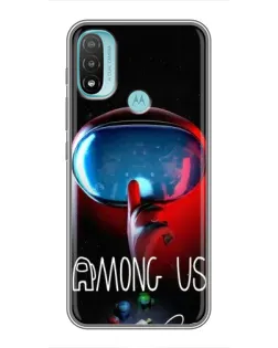 Чехол для Motorola MOTO E40 с картинкой «Красный импостер — макро» Чехол для Motorola MOTO E40 с картинкой «Красный импостер — макро»