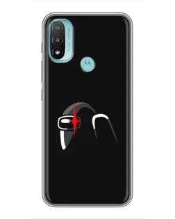 Чехол для Motorola MOTO E40 с картинкой «Among Us шлем» Чехол для Motorola MOTO E40 с картинкой «Among Us шлем»