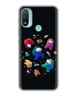 Чехол для Motorola MOTO E40 с картинкой «Among Us космос»
