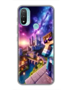 Чехол для Motorola MOTO E40 с картинкой «Стив и космос» Чехол для Motorola MOTO E40 с картинкой «Стив и космос»