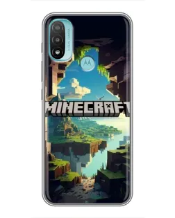 Чехол для Motorola MOTO E40 с картинкой «Пещера Майнкрафт» Чехол для Motorola MOTO E40 с картинкой «Пещера Майнкрафт»