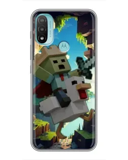 Чехол для Motorola MOTO E40 с картинкой «Стив и гусь» Чехол для Motorola MOTO E40 с картинкой «Стив и гусь»