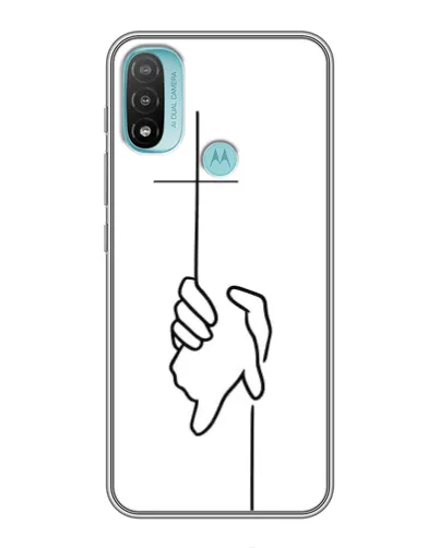 Чехол для Motorola MOTO E40 с картинкой «Рука держит» Чехол для Motorola MOTO E40 с картинкой «Рука держит»