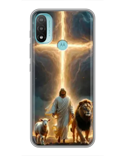Чехол для Motorola MOTO E40 с картинкой «Лев Иуды и Свет» Чехол для Motorola MOTO E40 с картинкой «Лев Иуды и Свет»