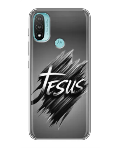 Чехол для Motorola MOTO E40 с картинкой «Надпись Jesus Graffiti» Чехол для Motorola MOTO E40 с картинкой «Надпись Jesus Graffiti»
