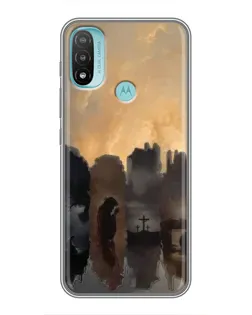 Чехол для Motorola MOTO E40 с картинкой «Дорога к вере»