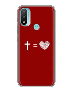 Чохол для Motorola MOTO E40 з картинкою «Рівняння любові»