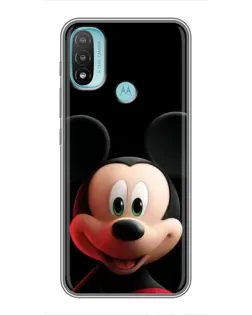 Чехол для Motorola MOTO E40 с картинкой «Улыбающийся Микки Маус»