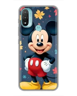 Чехол для Motorola MOTO E40 с картинкой «Осенний Mickey Mouse»