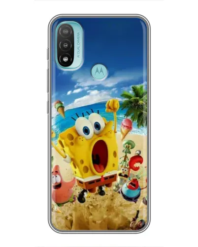 Чехол для Motorola MOTO E40 с картинкой «Развлечения на пляже»