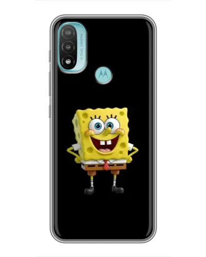 Чехол для Motorola MOTO E40 с картинкой «Классический Губка Боб»