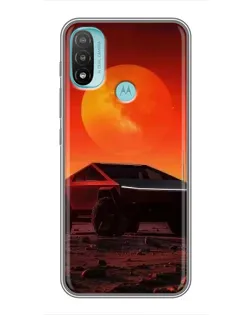 Чехол для Motorola MOTO E40 с картинкой «Cybertruck на Марсе» Чехол для Motorola MOTO E40 с картинкой «Cybertruck на Марсе»