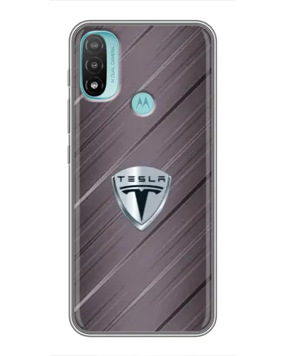 Чехол для Motorola MOTO E40 с картинкой «Металлическая текстура Tesla» Чехол для Motorola MOTO E40 с картинкой «Металлическая текстура Tesla»