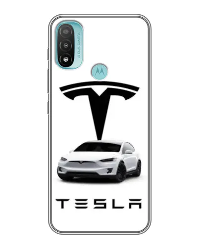 Чехол для Motorola MOTO E40 с картинкой «Tesla White Style» Чехол для Motorola MOTO E40 с картинкой «Tesla White Style»