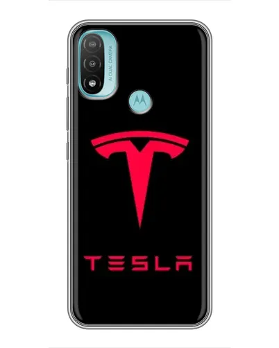 Чехол для Motorola MOTO E40 с картинкой «Tesla Red Logo» Чехол для Motorola MOTO E40 с картинкой «Tesla Red Logo»