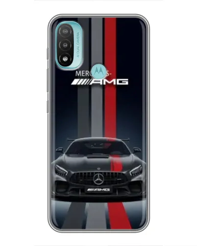 Чехол для Motorola MOTO E40 с картинкой «Mercedes — белый карбон» Чехол для Motorola MOTO E40 с картинкой «Mercedes — белый карбон»