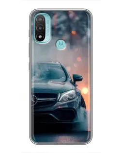 Чехол для Motorola MOTO E40 с картинкой «Mercedes — ночной город» Чехол для Motorola MOTO E40 с картинкой «Mercedes — ночной город»