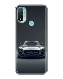 Чохол для Motorola MOTO E40 з картинкою «Mercedes на чорному»