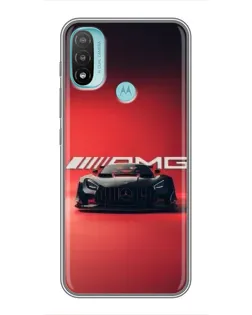 Чехол для Motorola MOTO E40 с картинкой «Mercedes AMG — красная линия»