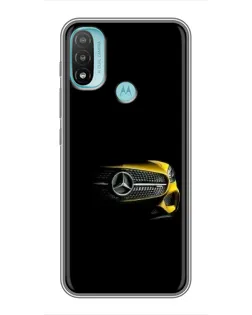Чехол для Motorola MOTO E40 с картинкой «Mercedes — ретро стиль»