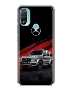 Чехол для Motorola MOTO E40 с картинкой «Mercedes G-Class красный»