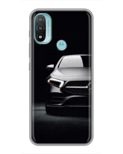 Чехол для Motorola MOTO E40 с картинкой «Свет фар Mercedes»