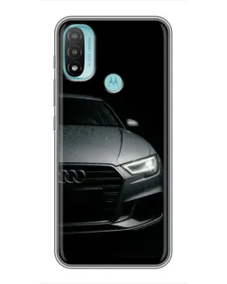 Чехол для Motorola MOTO E40 с картинкой «Audi — детализация кузова» Чехол для Motorola MOTO E40 с картинкой «Audi — детализация кузова»