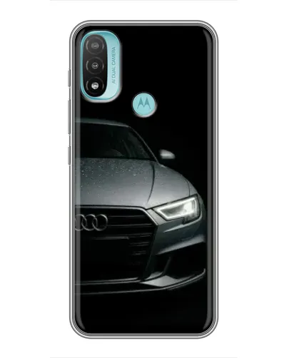 Чехол для Motorola MOTO E40 с картинкой «Audi — детализация кузова» Чехол для Motorola MOTO E40 с картинкой «Audi — детализация кузова»