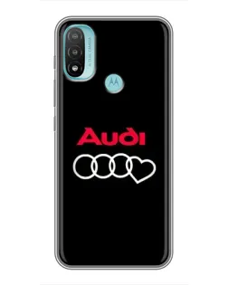 Чехол для Motorola MOTO E40 с картинкой «Логотип Audi Heart» Чехол для Motorola MOTO E40 с картинкой «Логотип Audi Heart»