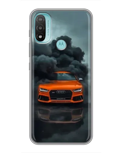Чехол для Motorola MOTO E40 с картинкой «Audi в облаках дыма» Чехол для Motorola MOTO E40 с картинкой «Audi в облаках дыма»