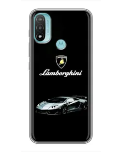 Чехол для Motorola MOTO E40 с картинкой «Логотип Lamborghini классика»