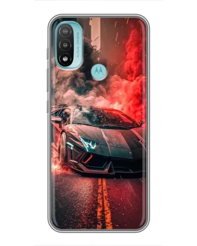 Чехол для Motorola MOTO E40 с картинкой «Lamborghini красный дым» Чехол для Motorola MOTO E40 с картинкой «Lamborghini красный дым»