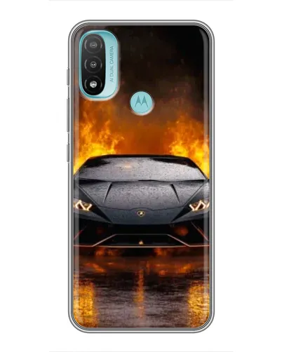 Чехол для Motorola MOTO E40 с картинкой «Lamborghini в огне» Чехол для Motorola MOTO E40 с картинкой «Lamborghini в огне»