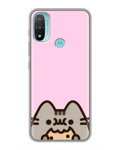 Чехол для Motorola MOTO E40 с картинкой «Pusheen и печенье» Чехол для Motorola MOTO E40 с картинкой «Pusheen и печенье»