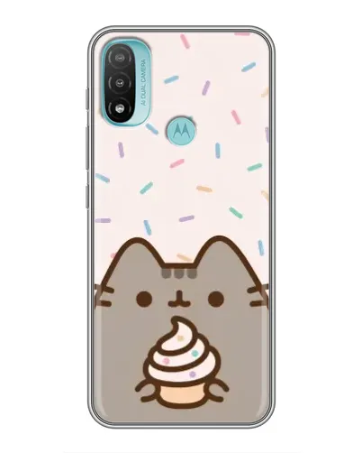 Чехол для Motorola MOTO E40 с картинкой «Пушин с кексом» Чехол для Motorola MOTO E40 с картинкой «Пушин с кексом»