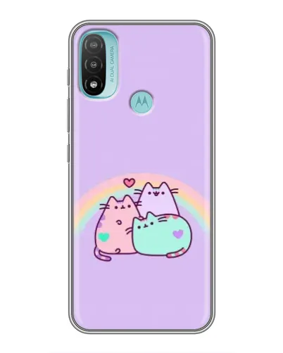 Чехол для Motorola MOTO E40 с картинкой «Радужные Пушины» Чехол для Motorola MOTO E40 с картинкой «Радужные Пушины»