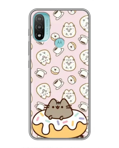Чехол для Motorola MOTO E40 с картинкой «Пушин на пончике» Чехол для Motorola MOTO E40 с картинкой «Пушин на пончике»