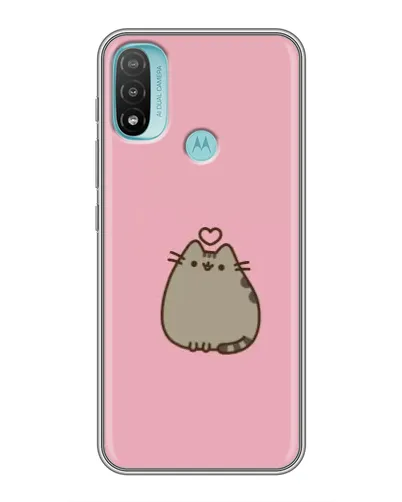 Чехол для Motorola MOTO E40 с картинкой «Pusheen сердце» Чехол для Motorola MOTO E40 с картинкой «Pusheen сердце»