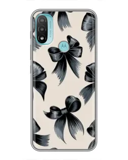 Чехол для Motorola MOTO E40 с картинкой «Банты Coquette»