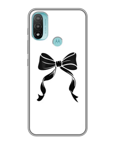 Чехол для Motorola MOTO E40 с картинкой «Классический бант»
